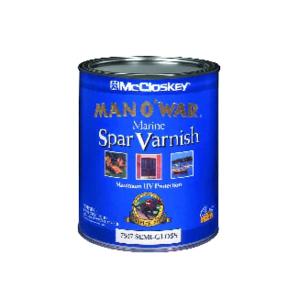 Man O War McCloskey Man O' War Semi-Gloss Clear Marine Spar Varnish 1 qt 080.0007507.005 - main